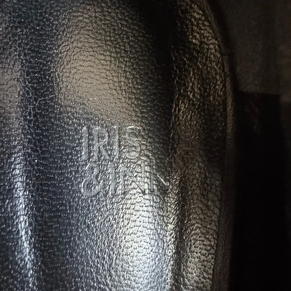 Iris & Ink Black Leather Women's Heels size 36 - Picture 3 of 6